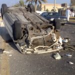 إصابة أربع أفراد شرطة فى إنقلاب سيارة بسوهاج